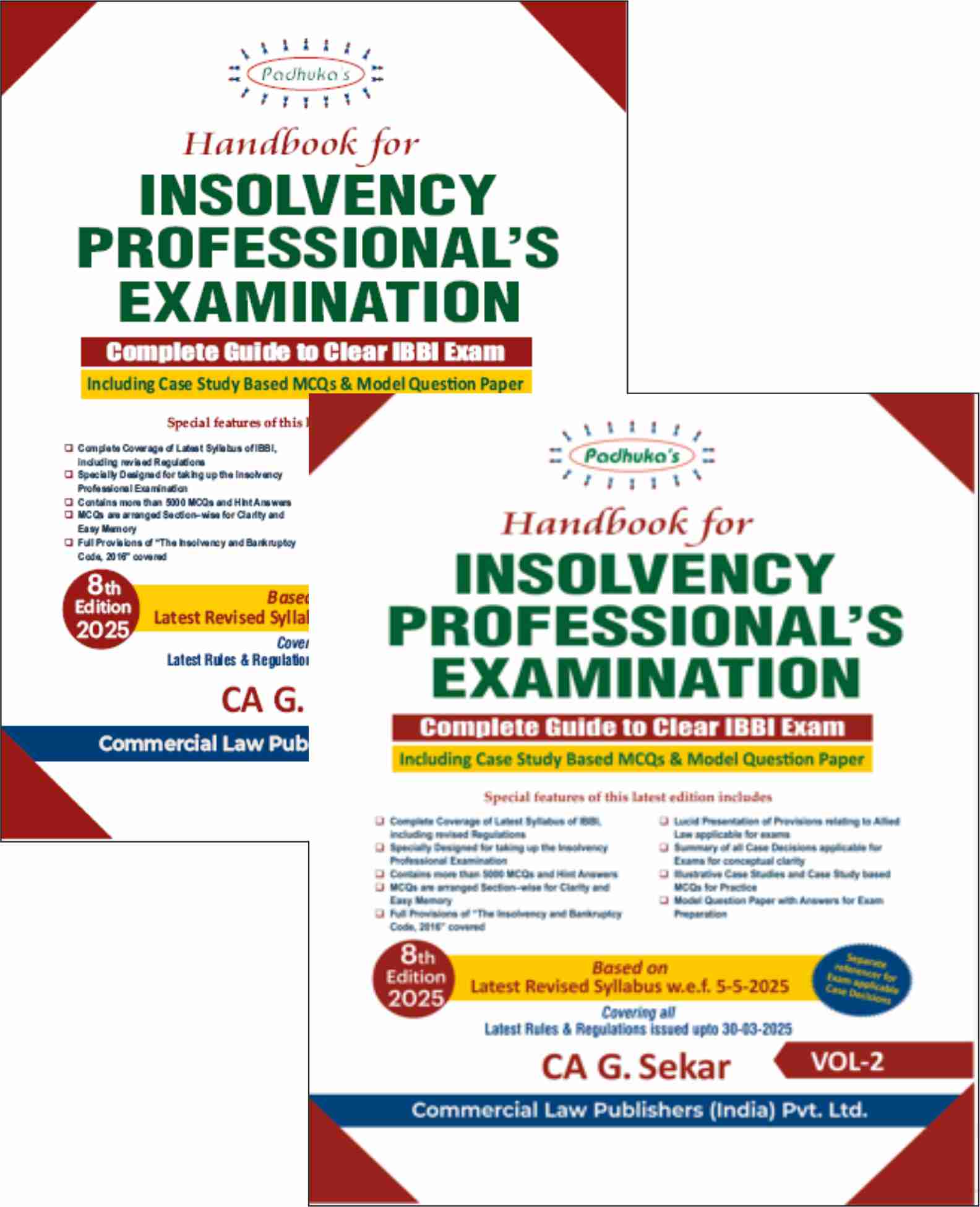 Commercial's Handbook for Insolvency Professional's Examination (Set of 2 Vols.) - 8th Edition 2025 Commercial's Handbook for Insolvency Professional's Examination (Set of 2 Vols.) - 8th Edition 2025