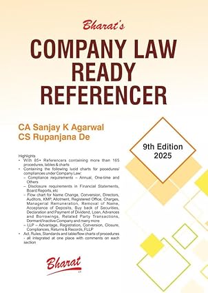 Bharat's Company Law Ready Referencer - 9th Edition 2025 Bharat's Company Law Ready Referencer - 9th Edition 2025