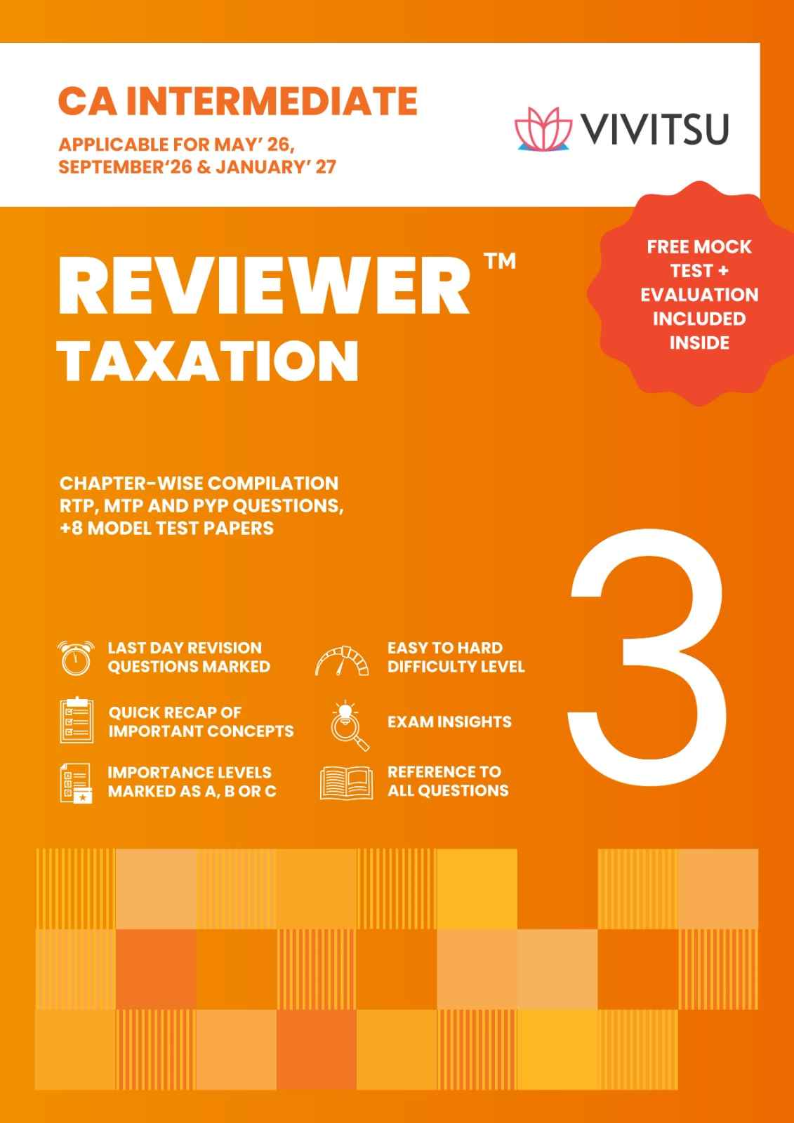 Vivitsu's CA Intermediate Reviewer (Group 1) Paper -3 Taxation Applicable For May ,26 Sep ,26 and Jan, 27 - 9th Edition 2026 Vivitsu's CA Intermediate Reviewer (Group 1) Paper -3 Taxation Applicable For May ,26 Sep ,26 and Jan, 27 - 9th Edition 2026