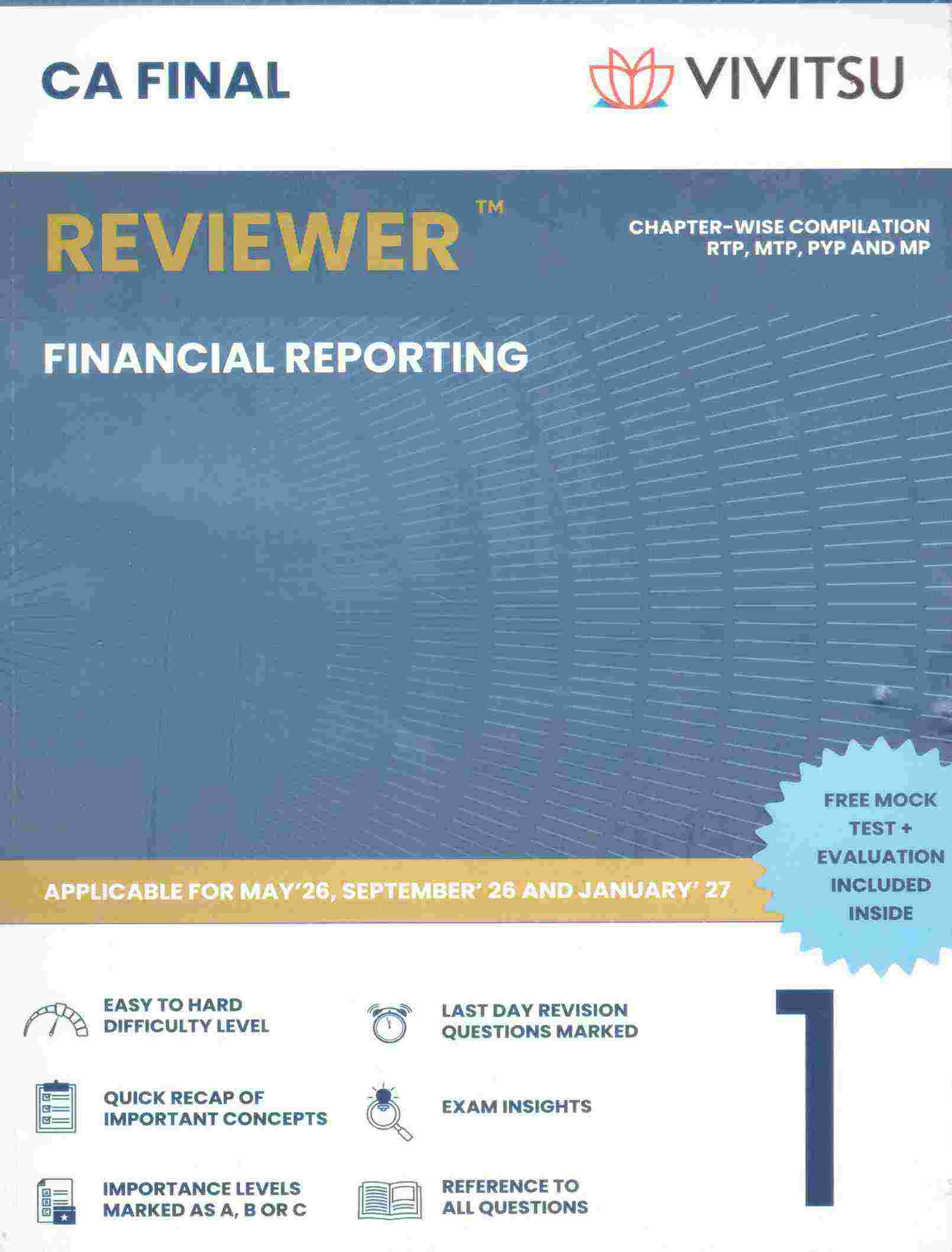 Vivitsu's CA Final Reviewer (Group 1 ) Papar - 1 Financial Reporating Applicable For May ,26 Sep ,26 and Jan, 27 - 4th Edition 2026 Vivitsu's CA Final Reviewer (Group 1 ) Papar - 1 Financial Reporating Applicable For May ,26 Sep ,26 and Jan, 27 - 4th Edition 2026