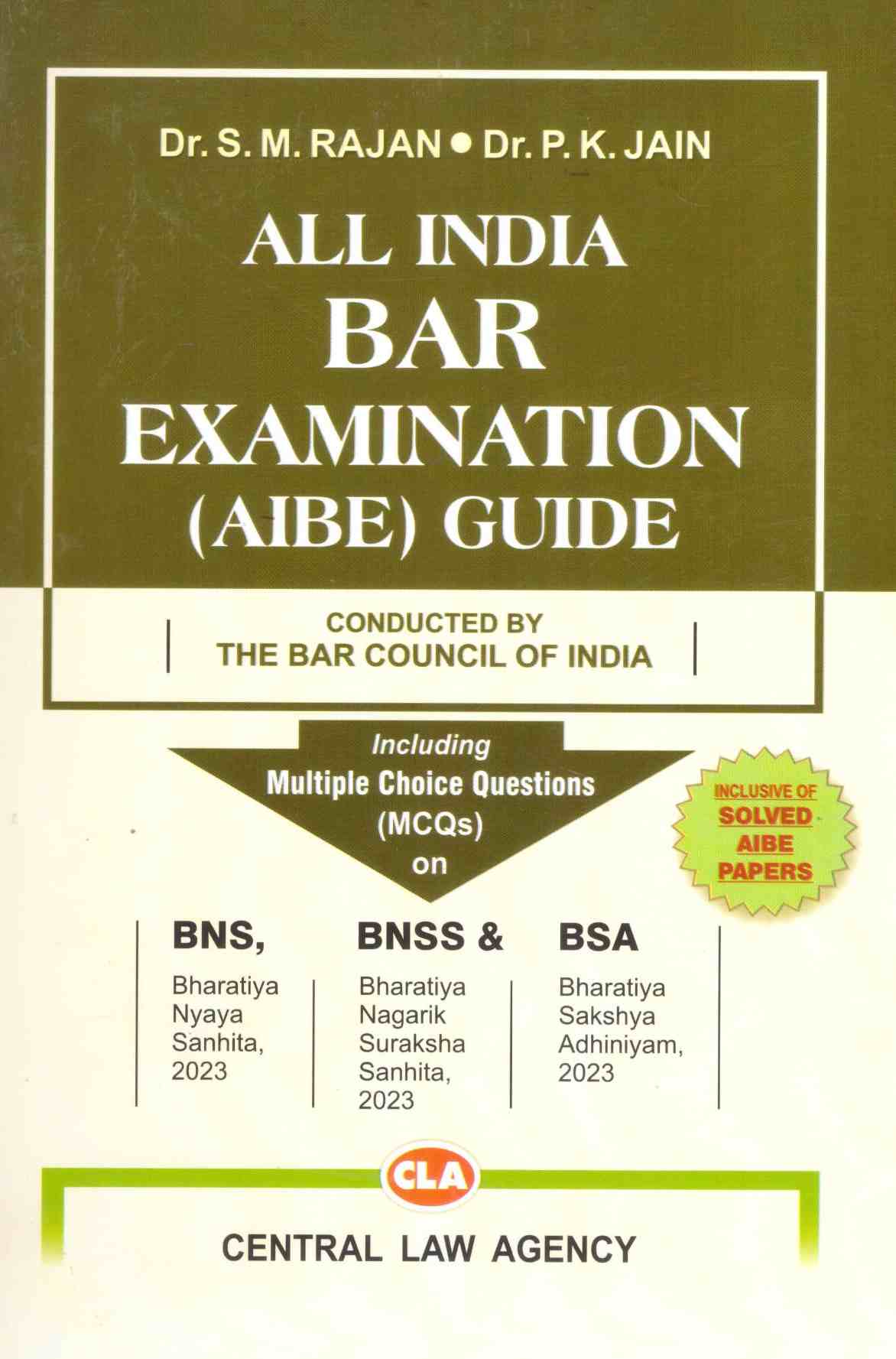 CLA's All India Bar Examination (AIBE) Guide - Edition 2026 CLA's All India Bar Examination (AIBE) Guide - Edition 2026
