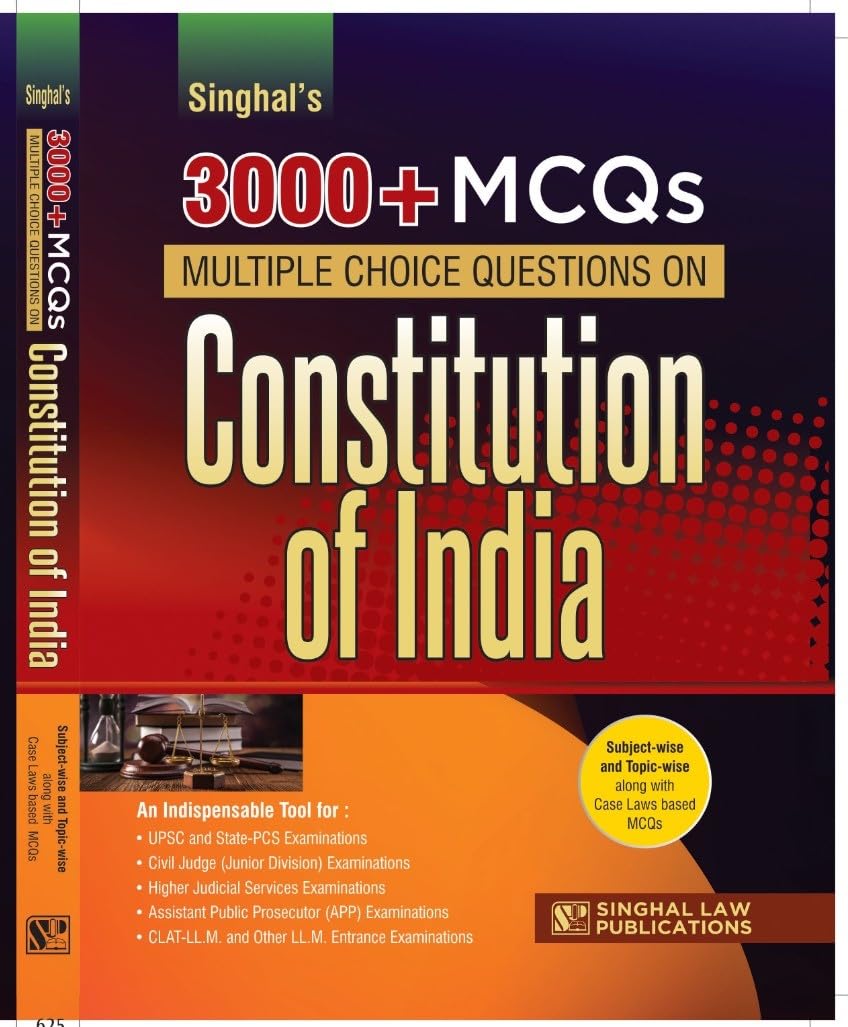 Singhal's 3000+ MCQ Constitution Of India - Ediiton 2026 Singhal's 3000+ MCQ Constitution Of India - Ediiton 2026